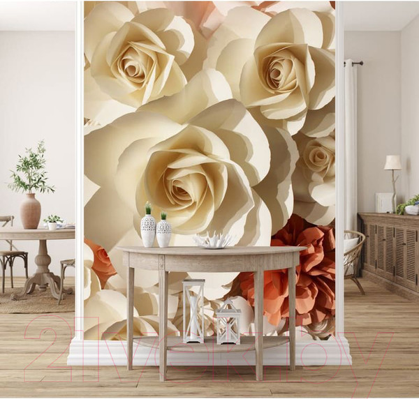 Изображение товара Фотообои листовые Citydecor Цветы 3D (300x254)