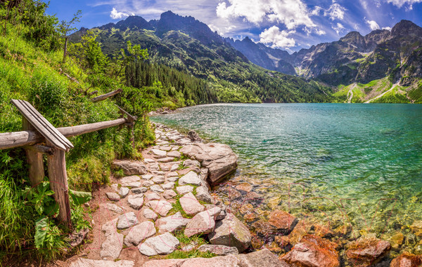 Изображение товара Фотообои листовые Citydecor Озеро в горах (400x254)