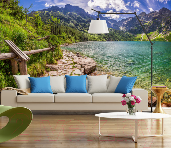 Изображение товара Фотообои листовые Citydecor Озеро в горах (400x254)