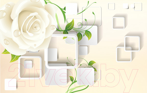 Изображение товара Фотообои листовые Citydecor Цветочная абстракция 2 (400x254)