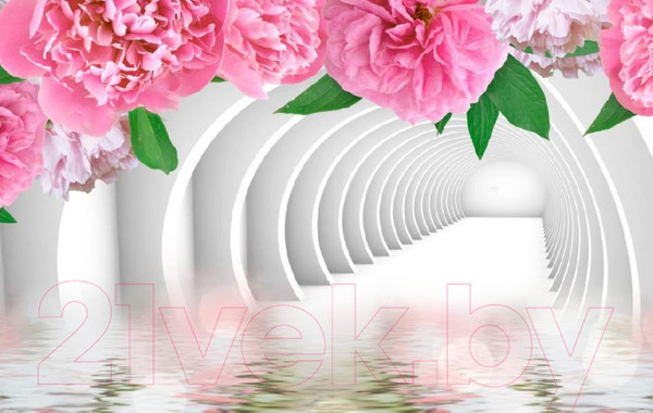 Изображение товара Фотообои листовые Citydecor Цветочный декор 2 3D (400x254)