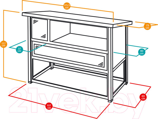 Изображение товара Клетка для грызунов Ferplast Grand Lodge 120 Plus / 57087800 (серый)
