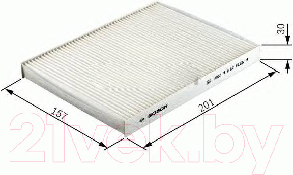Изображение товара Комплект салонных фильтров Bosch 1987432136
