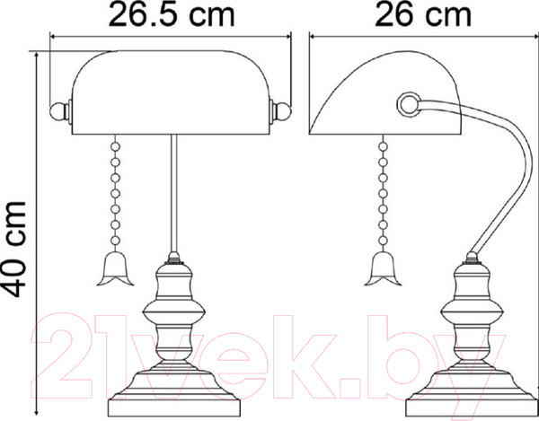 Изображение товара Настольная лампа Arte Lamp Banker A2492LT-1AB