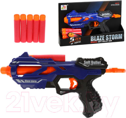 Изображение товара Бластер игрушечный Наша игрушка С мягкими пулями / ZC7108