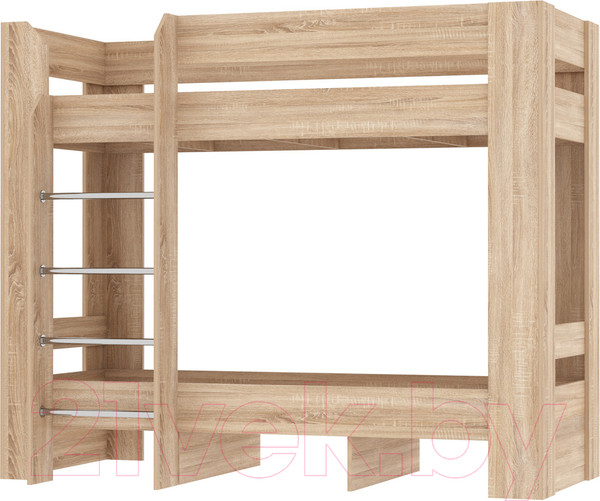 Изображение товара Двухъярусная кровать Памир София 800 (дуб сонома)