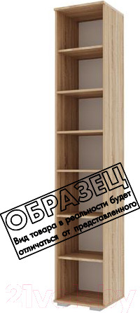 Изображение товара Шкаф-пенал Памир Италия П-400 комбинированный (ясень шимо темный/ясень шимо светлый)