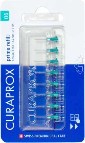 Изображение товара Ершики межзубные Curaprox Prime 0.6мм (8шт)
