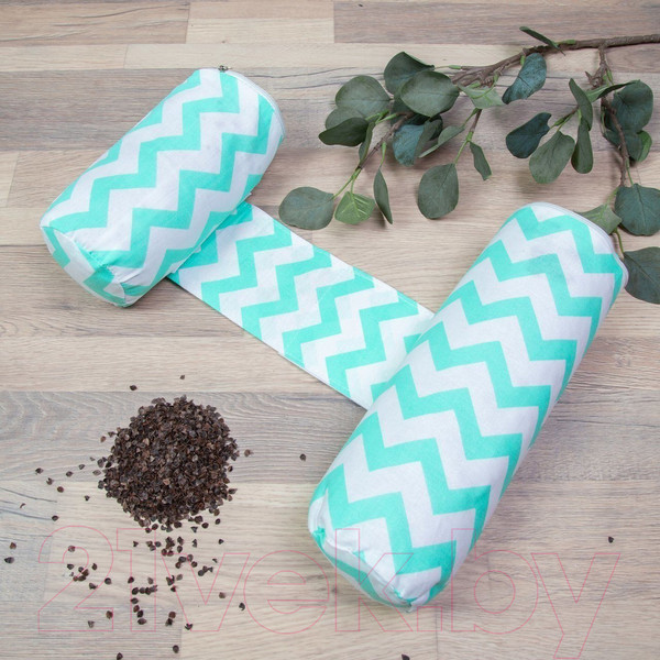 Изображение товара Кокон-гнездышко Amarobaby Nature Anatomy Зигазг / AMARO-40NA-ZM (мята)