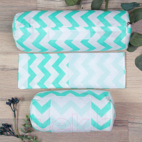 Изображение товара Кокон-гнездышко Amarobaby Nature Anatomy Зигазг / AMARO-40NA-ZM (мята)