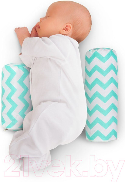 Изображение товара Кокон-гнездышко Amarobaby Nature Anatomy Зигазг / AMARO-40NA-ZM (мята)