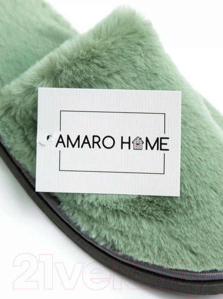 Изображение товара Тапочки домашние Amaro Home Закрытый нос / HOME-4004-Iz0-39 (изумрудный,39-41)