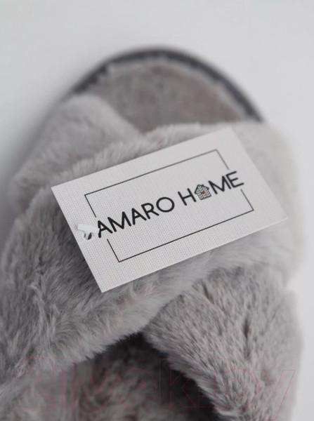 Изображение товара Тапочки домашние Amaro Home Открытый нос / HOME-4005-S0-36 (р-р 36-38, серый)