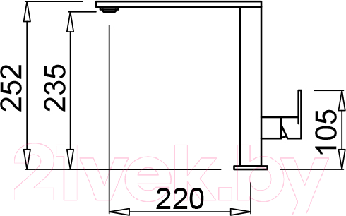 Изображение товара Смеситель Elleci Flat (Light Grey K97)