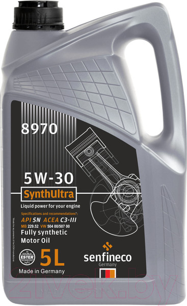 Изображение товара Моторное масло Senfineco SynthUltra 5W30 SN C3-III / 8970 (5л)