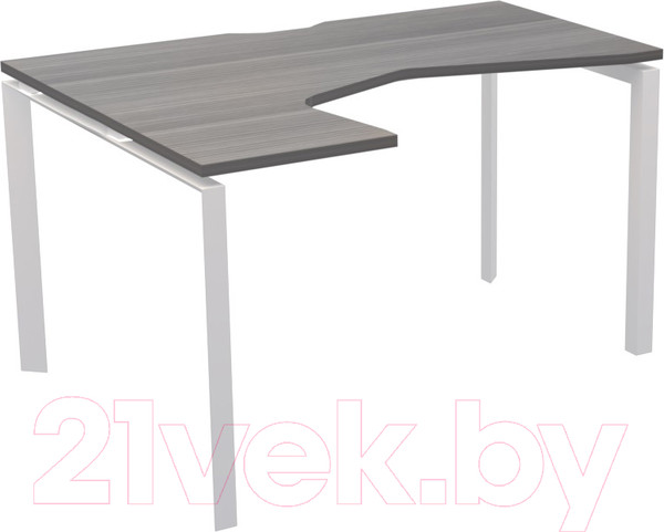 Изображение товара Письменный стол Программа Техно Аргентум-МП НТМП.П-040 левый (лиственница/белый)