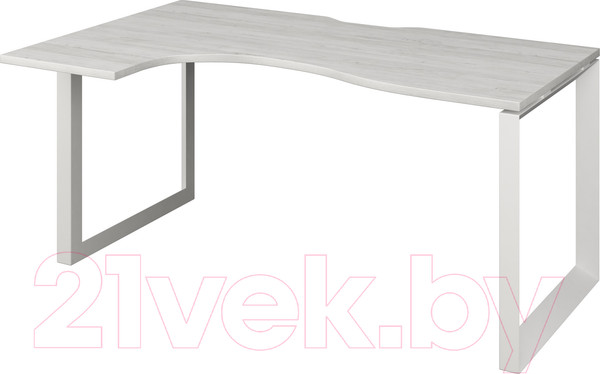 Изображение товара Письменный стол Программа Техно Аргентум-МП НТМП.О-040 левый (сосна винтер/белый)