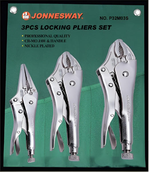 Изображение товара Набор гейферных зажимов Jonnesway P32M03S