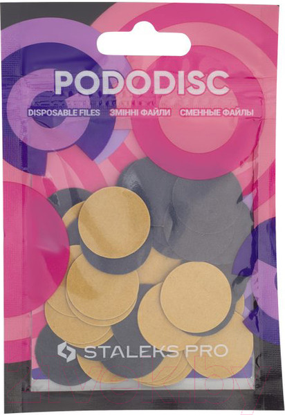 Изображение товара Набор файлов для педикюрного диска Сталекс Pro Pododisc PDF-25-100 L 100грит (50шт)