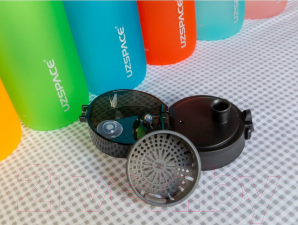 Изображение товара Бутылка для воды UZSpace Colorful Frosted Vitality / 3034 (350мл, зеленый)