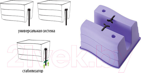 Изображение товара Кашпо Formplastic Fala / 2489-013 (коричневый)