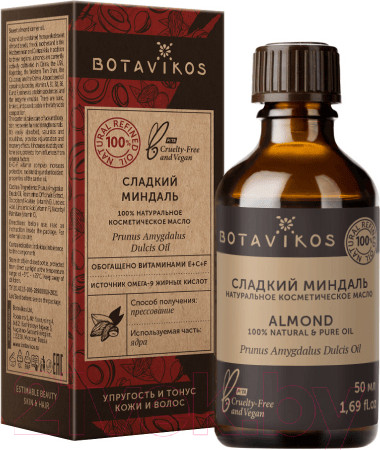 Изображение товара Масло косметическое Botavikos Миндаль 100% (50мл)