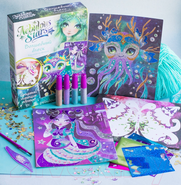 Изображение товара Набор для творчества Nebulous Stars Аппликация. Волшебный блеск / 11011