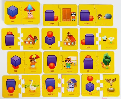 Изображение товара Развивающая игра Лас Играс Smart-пазлы. Изучаем предлоги / 51705795