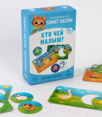 Изображение товара Развивающая игра Лас Играс Smart-пазлы. Кто чей малыш? / 4851093