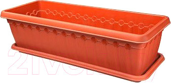 Изображение товара Кашпо Эльфпласт Флавия №2 ЕР083 (терракот)
