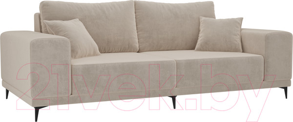 Изображение товара Диван Лига Диванов Льюес 275 / 108593 (велюр, бежевый)