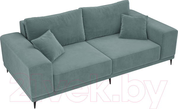 Изображение товара Диван Лига Диванов Льюес 275 / 108594 (велюр, бирюзовый)