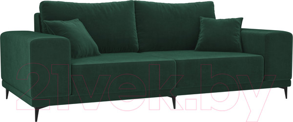 Изображение товара Диван Лига Диванов Льюес 275 / 108595 (велюр, зеленый)