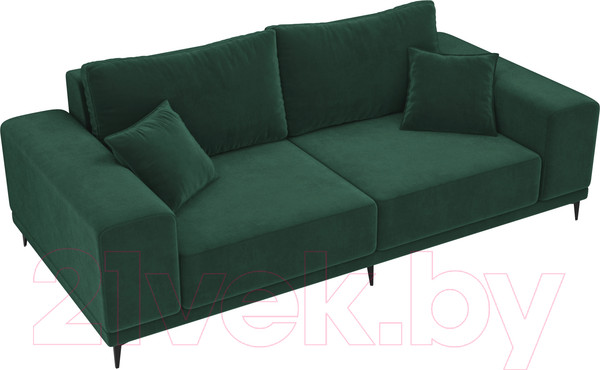 Изображение товара Диван Лига Диванов Льюес 275 / 108595 (велюр, зеленый)