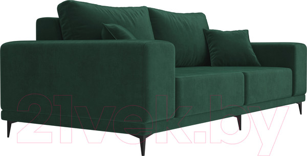 Изображение товара Диван Лига Диванов Льюес 275 / 108595 (велюр, зеленый)