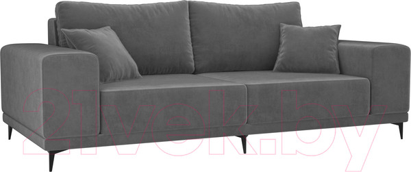 Изображение товара Диван Лига Диванов Льюес 275 / 108597 (велюр, серый)