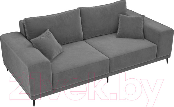 Изображение товара Диван Лига Диванов Льюес 275 / 108597 (велюр, серый)