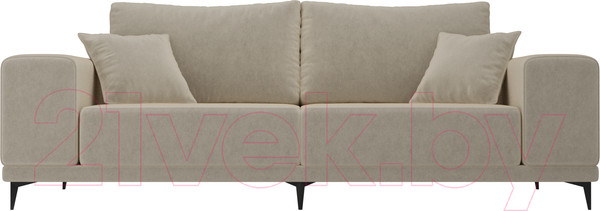 Изображение товара Диван Лига Диванов Льюес 275 / 108601 (микровельвет, бежевый)