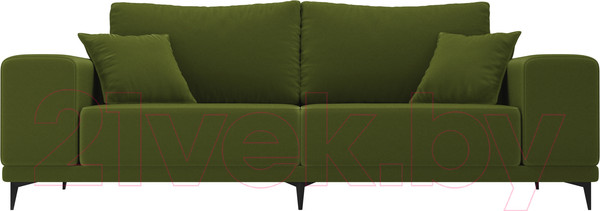 Изображение товара Диван Лига Диванов Льюес 275 / 108603 (микровельвет, зеленый)