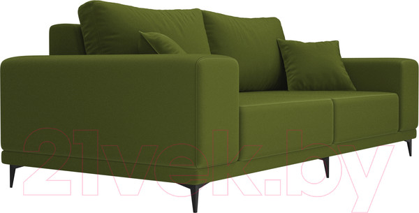 Изображение товара Диван Лига Диванов Льюес 275 / 108603 (микровельвет, зеленый)