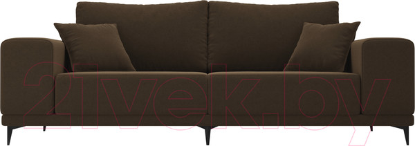 Изображение товара Диван Лига Диванов Льюес 275 / 108605 (микровельвет, коричневый)