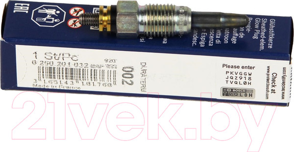 Изображение товара Свеча накаливания для авто Bosch 0250201032