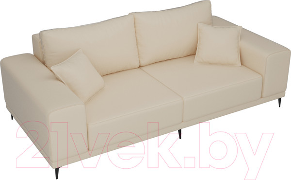 Изображение товара Диван Лига Диванов Льюес 275 / 108612 (экокожа, бежевый)