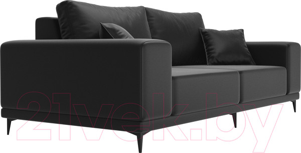 Изображение товара Диван Лига Диванов Льюес 275 / 108615 (экокожа, черный)