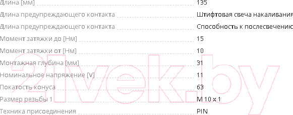 Изображение товара Свеча накаливания для авто Bosch 0250202043