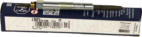 Изображение товара Свеча накаливания для авто Bosch 0250212006