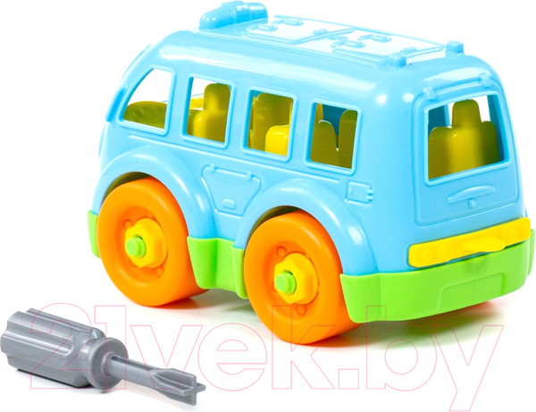 Изображение товара Игрушка-конструктор Полесье Автобус / 78995 (15эл)