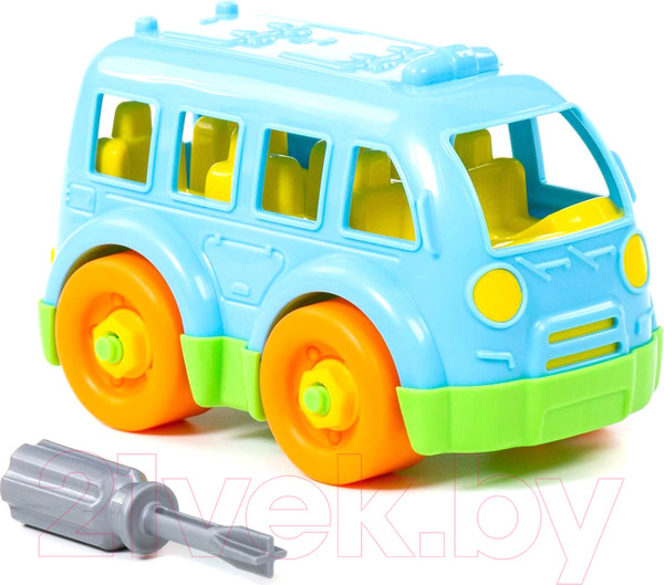 Изображение товара Игрушка-конструктор Полесье Автобус / 78995 (15эл)