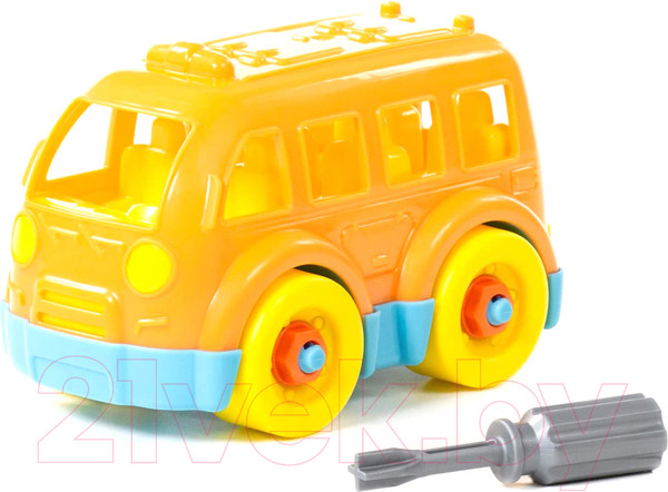 Изображение товара Игрушка-конструктор Полесье Автобус / 78995 (15эл)