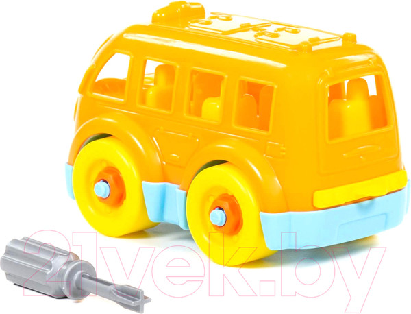 Изображение товара Игрушка-конструктор Полесье Автобус / 78995 (15эл)